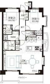 オーベル高田馬場 4階 間取り図