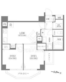 グランメール中井 9階 間取り図