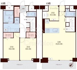 アルテール新宿 12階 間取り図