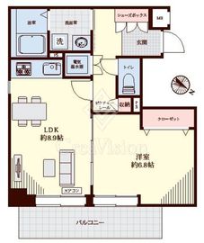 イトーピア渋谷桜ヶ丘 11階 間取り図