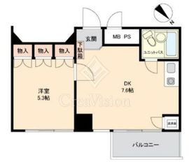 藤和エクシール道玄坂 5階 間取り図