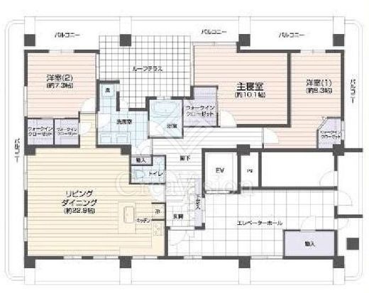 シルバーマンション新宿 12階 間取り図