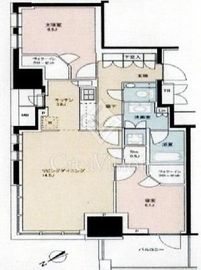 プラウドタワー渋谷 3階 間取り図