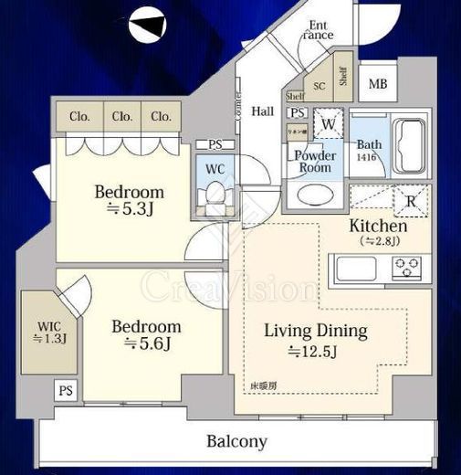 ウィルレーナ目白 4階 間取り図