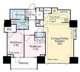 グランドヒルズ恵比寿 20階 間取り図