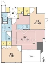 ジオ西新宿ツインレジデンス 5階 間取り図