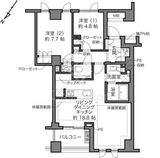 プラウド上原 3階 間取り図