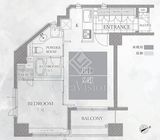 アクシア広尾 9階 間取り図