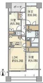 パークスクエア多摩川グリーンレジデンス 9階 間取り図