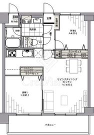 マイキャッスル大井町2 5階 間取り図