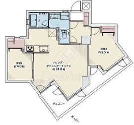 パレ・プラス大井町 1階 間取り図