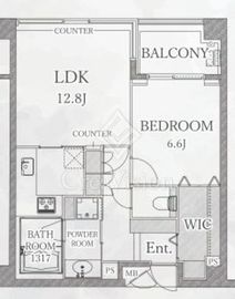 グランドメゾン不動前 2階 間取り図