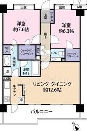 東急ドエルアルス目黒青葉台 1階 間取り図