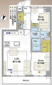 マイキャッスル目黒2 5階 間取り図