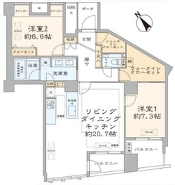 品川Vタワー タワー棟 7階 間取り図