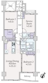 クレッセント目黒青葉台 7階 間取り図