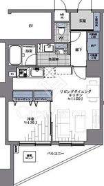 MFPRコート目黒南 3階 間取り図
