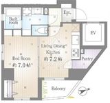 デュオ・スカーラ品川中延2 6階 間取り図