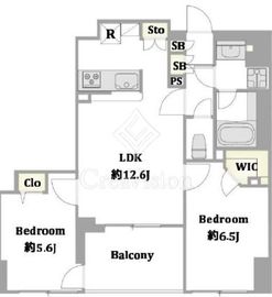 クレストフォルム戸越 7階 間取り図