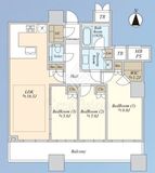 パークタワーグランスカイ 25階 間取り図