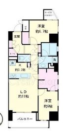 ブリリア大井町ザレジデンス 5階 間取り図
