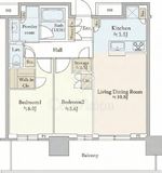 プラウドタワー目黒MARC 8階 間取り図