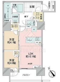 プラウド五反田 7階 間取り図