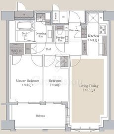グランリビオ恵比寿 3階 間取り図