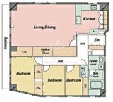 五反田ガーデンハイツ 10階 間取り図