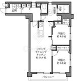 セザール御殿山 2階 間取り図