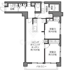 セザール御殿山 2階 間取り図