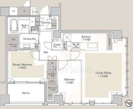 グランリビオ恵比寿 2階 間取り図