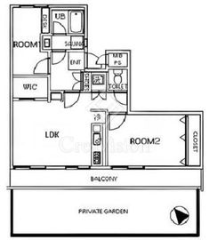 MAC駒場コート 1階 間取り図