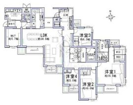 ルネ中目黒ガーデン 3階 間取り図