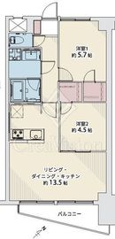 サンライフ東品川 8階 間取り図