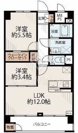 東建マンション学芸大 1階 間取り図