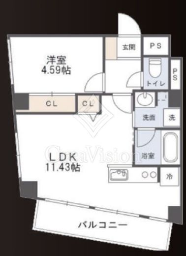 目黒ハイツ 2階 間取り図