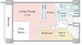 エル・アルカサル目黒 1階 間取り図