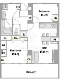 中目黒フラワーマンション 7階 間取り図