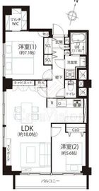 パレス三條 7階 間取り図