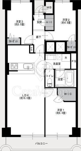 ファミール本郷 5階 間取り図
