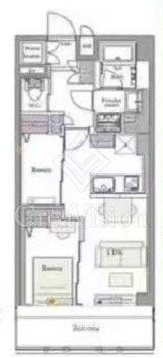 クレール駒込 2階 間取り図