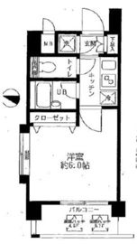 パレステュディオ赤坂 5階 間取り図