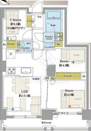 オープンレジデンシア小石川播磨坂 6階 間取り図