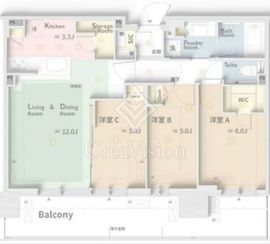 シティタワーズ東京ベイ 26階 間取り図