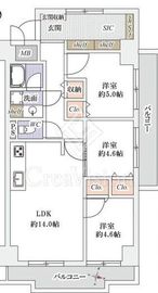 ゾンネンハイム北砂 2階 間取り図