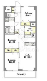 パシフィック第2門前仲町 6階 間取り図