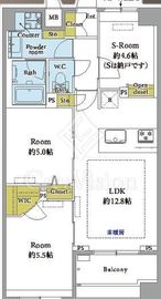ランドステージ文京千石 4階 間取り図