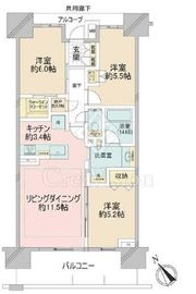 プラウド清澄白河リバーサイド 14階 間取り図