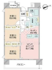 クリオ南砂町 4階 間取り図